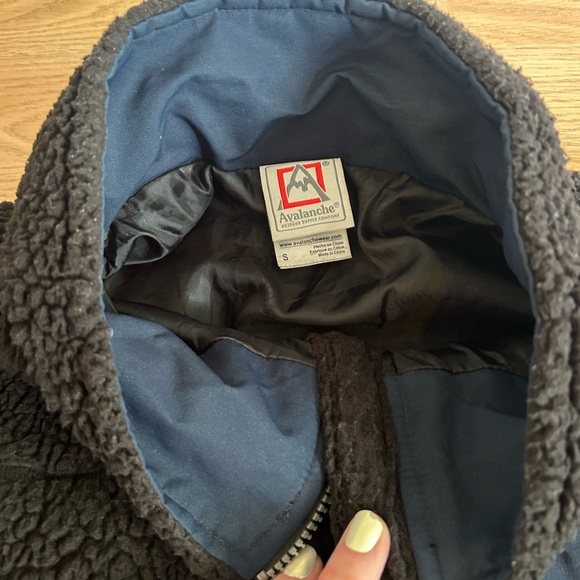 Avalanche Men’s Fleece Sherpa Zip-up Jacket Size Small - Picture 5 of 7